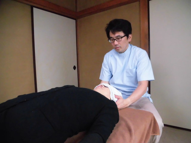 施術中の画像